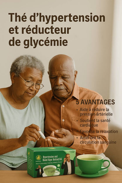 THE D'HYPERTENSION, DIABETE ET REDUCTEUR DE GLYCEMIE 100% NATUREL